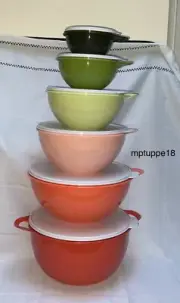 ✅ Brand New Tupperware Thatsa Mixing Bowl 6-Pc Set ~ EXCLUSIVE SPRING COLORS