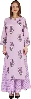 [Phagun] Indian Ethnic Cotton Kurti & Skirt Set for Women's Partywear Dress Printed Traditional Wear
