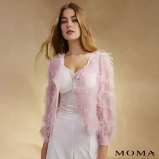 【MOMA】期間限定 - 小香流蘇造型方領造型外套(兩色)