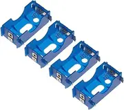 LIFKICH 4Pc Cell Battery Holder Case for Series Parallel Connection Durable Plastic for Lab Use for Convenient Battery Organization