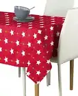 Christmas Stars Red Signature Tablecloth - Assorted Sizes!