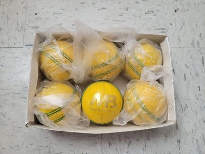 MB Malik " Stroke Master " Cricket Leather Hard Ball ( 6 PCS)