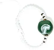 NCAA Tulane Green Wave Go Nuts Kukui Nut Macrame Bracelet