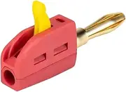 MetieFasia 4mm Banana Plug Compact Stackable Connector 250V/32A for Speaker Wiring, Red