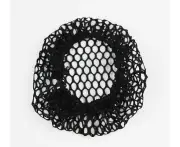 10 Pack X Elastic Hair Bun Net Womens Girls Black Stretch Wig Nets - Thick Nets Fabric