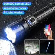 Flashlights High Lumens USB Rechargeable 990000 Lumens Super Bright LED Torches