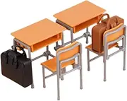 1:12 Scale Classroom Desk Chair for Dollhouse Play