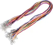 Beatifufu 60PCS Assorted Color Necklace Rope Durable Jewelry Beading Cord for DIY Necklace Crafts Creative Design String for Bracelets and Anklets Making