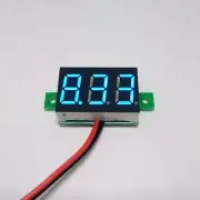 10Pcs/lot DC 3-30V Blue LED Digital Panel Meter Gauge Voltmeter Battery Monitor