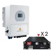 Deye 5KW Hybrid Solar Inverter MPPT Charger Regulator 2PCS 5120Wh 51.2V 100Ah Lithium Battery Module