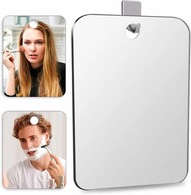Shatterproof Shower Mirror Fogless for Shaving(2 Pack,Larger 10.7X8 Inch) 43% th
