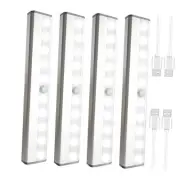 LED Closet Light, 10 LEDs Dimmer USB Rechargeable Motion Sensor Light Under