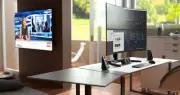 Atdec AWMS-2-BT75 Heavy Duty Dual Vertical Monitor Mount, Freestanding Pre-Boxed
