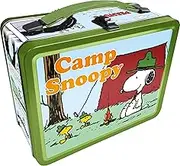 AQUARIUS Snoopy Beagle Scouts Fun Box - Sturdy Tin Storage Box with Plastic Handle & Embossed Front Cover - Officially Licensed PeanutsMerchandise & Collectible Gift