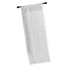 Elegant White Lace Curtain Sheer Knitted Window Scarf Privacy Light Filter