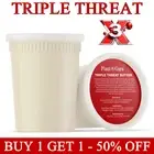 Triple Threat Butter 32 oz. Raw Shea, Mango, Coconut Oil 100% Pure Natural Bulk