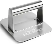 Stainless Steel Burger Press, Heavy Duty Burger Smasher, Griddle Accessories Kit