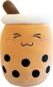 13.8Inch Boba Plush Cut Plushies Bubble Tea Cute Squishy Pillow Soft