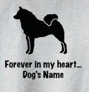 Finnish Spitz Dog Forever in my heart w/ name Pillow choice of color