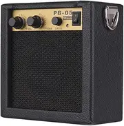 Btuty Wooden Guitar Amplifier Amp Speaker 5W with 6.35mm Input 3.5mm Headphone Output Supports Volume Tone Adjustment Overdrive