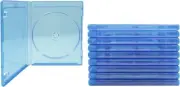 (10) Blu-Ray Empty Replacement Cases - Single Capacity Standard 12mm - BRBR12BL