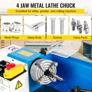 K72-125 5" 4-Jaw Lathe Chuck - Independent Reversible Jaws for Metal Lathes