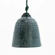 Hanging bell wind chime large bronze color Takaoka copperware Japan