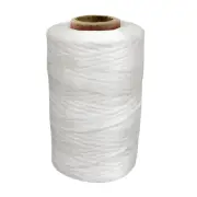 1 Single Spool White Sinew Waxed Beading Craft Poly Thread Artificial Wax Sinue