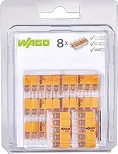 Wago Terminal 5 Conductor 4mm² Lever Connecting Terminal 221-415 (Pack of 8) Clear