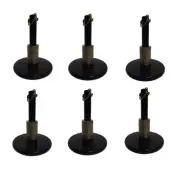 6 Standard Snow Plow Shoe Assemblies 49067 Fits Western Plows 1" Rod 6’’ Disc