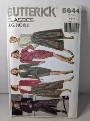 JG Hook Jacket Blouse Skirt Butterick 5644 UC FF 6 8 10 Sewing Pattern Womensn