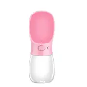 Outdoor Travel Portable Pet Drinking Water Cup Water Feeder, Capacity: 350ml (Pink)