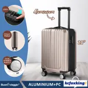 20 Inch Luggage Suitcase Trolley Travel Hard Shell Carry Bag Case Collapsible