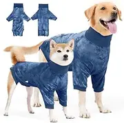 SlowTon Recovery Suit for Dogs - Female Male Dog Onesie for Spay Neuter, Anti Licking Dog Body Suit Dog E-Collar & Cone Alternative After Surgery, Anti Shedding Suit for Small Medium Large Dogs