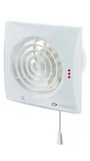 Wall Fan Pull Cord Hygrostat 150 MM Exhaust Fan Quiet Extra UV Stable