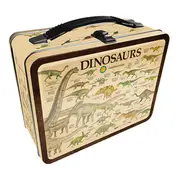 Aquarius Smithsonian Dinosaurs Tin Carry All Fun Box Storage Container w/ Handle