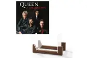 Queen Greatest Hits - Double Vinyl Album & Crosley Record Storage Display Stand