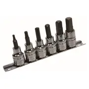KC Tools 6pc 3/8" Dr 1/8" - 7/16" In-Hex Socket Set