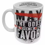 122892 MAY THE ODDS HUNGER GAMES MOCKINGJAY PART 2 CERAMIC 330ml COFFEE MUG
