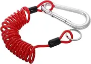 Generic Trailer Cable The Tow Patch Cables Trailer Emergency Brake Cable Safety Cables for Towing Trailer Brake Release Cable Trailer Breakaway Coiled Cable Emergency Cable Carbon Steel