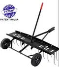 Suchtale 40inch Tow Behind Dethatcher with 20 Spring Steel Tines,Lawn Sweeper Ga
