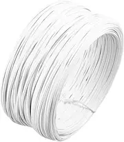 BESPORTBLE Plant Tie Wire White Glue Coated Binding Wire m for Gardening Home Repair Craft Projects