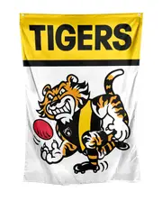 Richmond Tigers AFL Retro Mascot Design Wall Flag Banner