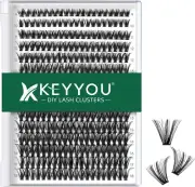 Lash Clusters 300Pcs Individual Lashes 40D 0.07C Curl 8-16MIX Lash Extensions Cl