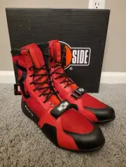 New Ringside Apex Elite Boxing Shoes - Mens Size 11, Red/Black