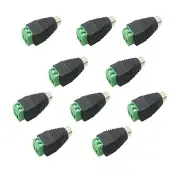10X New Speaker Wire Cable To Audio Female RCA Connector Adapter Jack Plug c