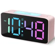 Super Loud Alarm Clock for Heavy Sleepers AdultsRGB Digital Clock with 7