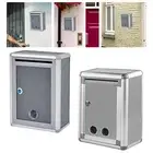 Locking Wall Mounted Mailbox Rustproof Vertical Durable Key Lock Mailbox