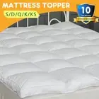 Mattress Topper Single/Double/Queen/King Plush Pillowtop Mattress Pad Bed Topper