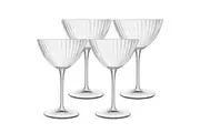 4pc Luigi Bormioli Optica 200ml Martini Cocktail Glasses Drink Stemware Set